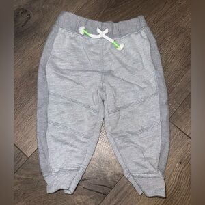 Cat & Jack Light Gray Kids Joggers with Neon Accent